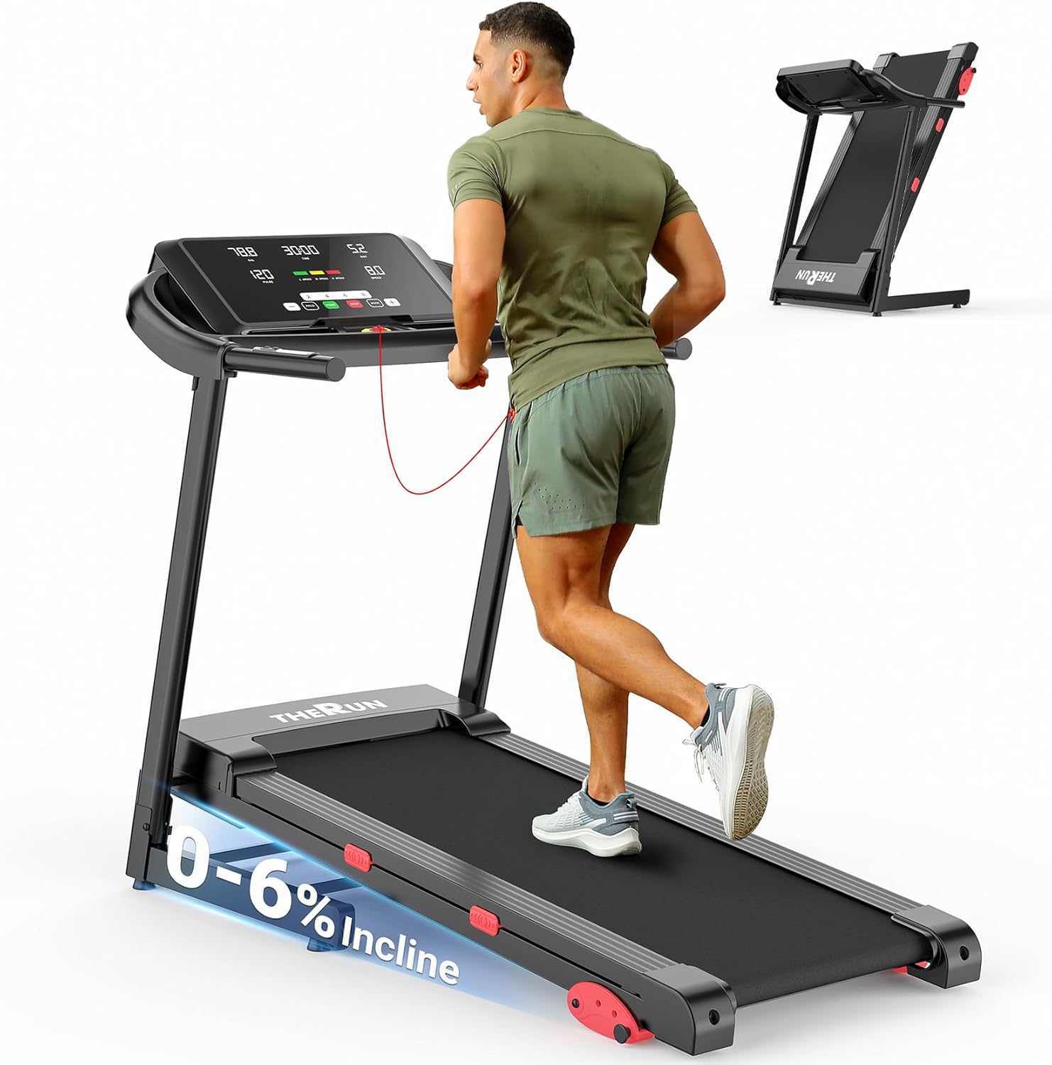 THERUN Home Treadmill with Incline Adjust for Optimal Workouts