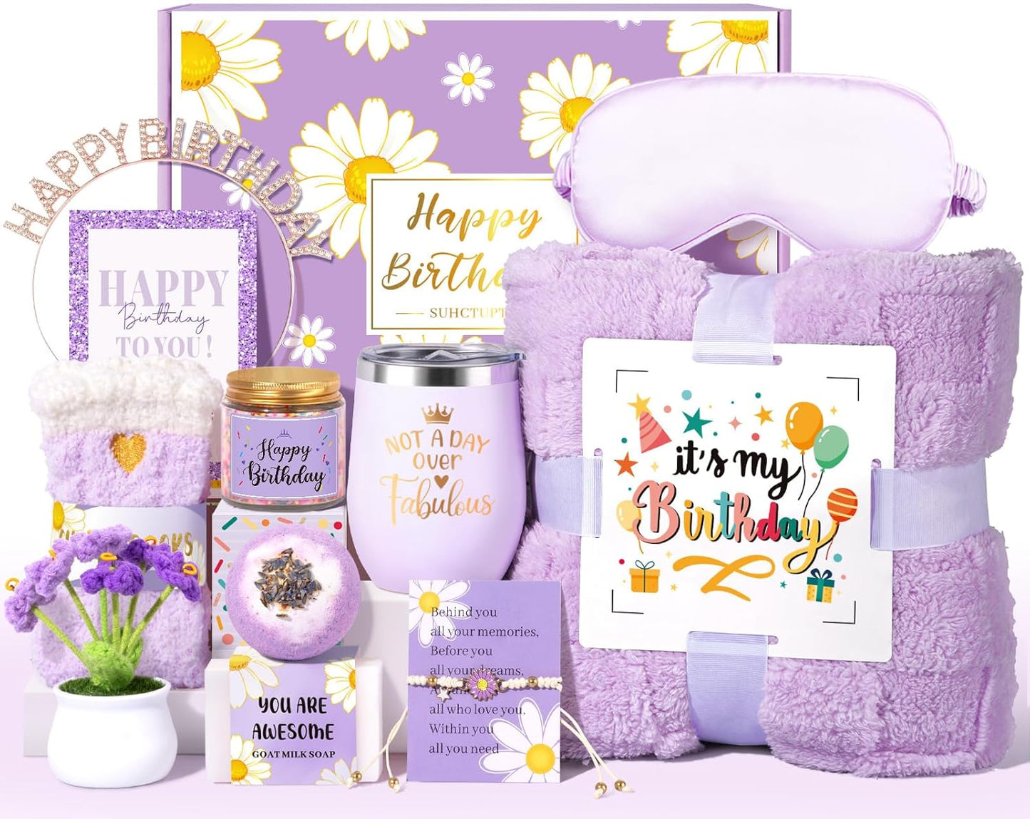 Ultimate Birthday Gifts for Women - 12pcs Relaxing Gift Set