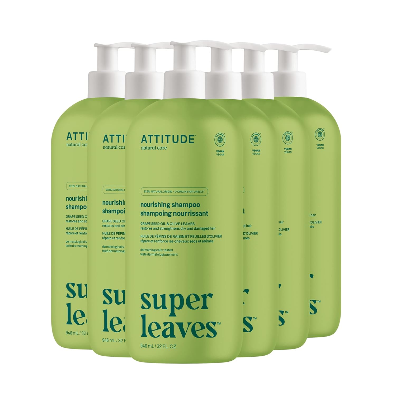 ATTITUDE Nourishing Hair Shampoo for Dry and Damaged Hair