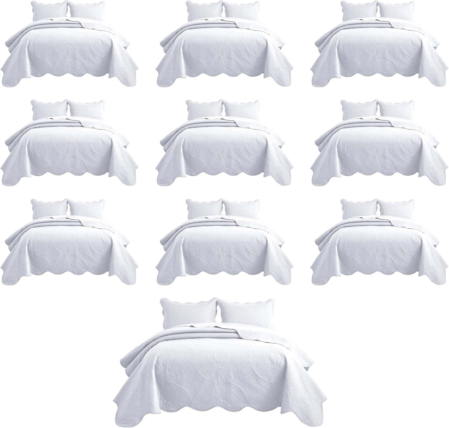 Twin Quilt Bedding Set for Hotels and Guest Bedrooms
