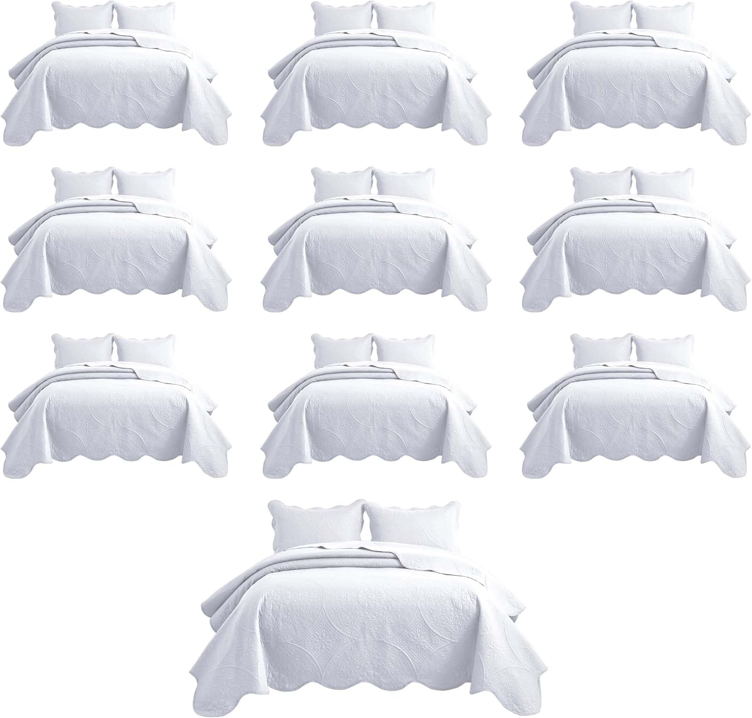 Twin Quilt Bedding Set for Hotels and Guest Bedrooms