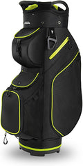 Golf Cart Bag with 14 Dividers and Cooler Pouch for Easy Access