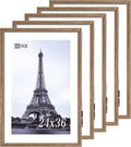 VCK 24x36 Poster Frame 5 Pack - Brown Walnut Timber Finish