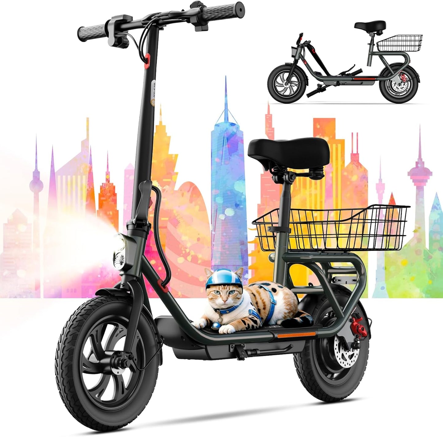 TST Electric Scooter with 500W Motor for Commuting and Fun