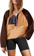 Yanekop Womens Fuzzy Fleece Pullover Sherpa Sweatshirt (Style 2PYX)
