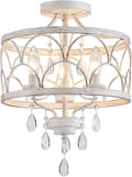 Crystal Ceiling Light Fixture Modern Small Chandelier - Farmhouse