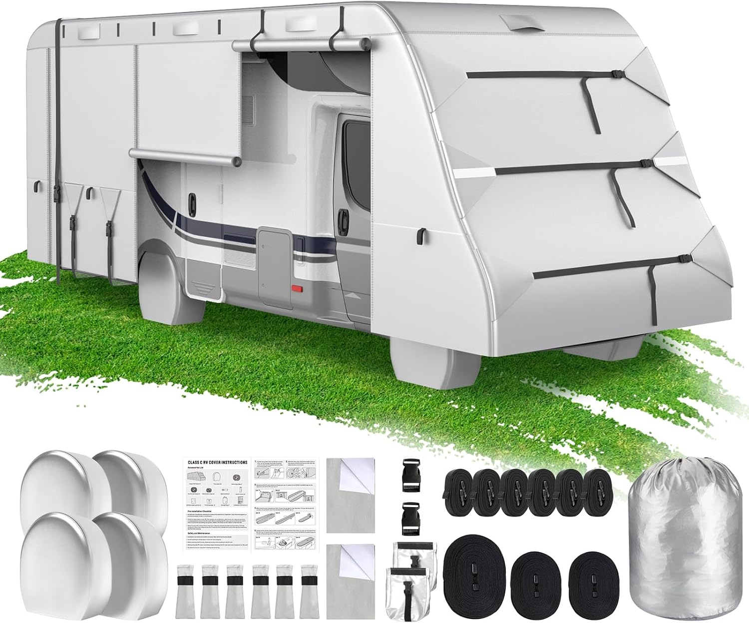 Mofeez Class C RV Covers 23-26 Ft for Ultimate Protection