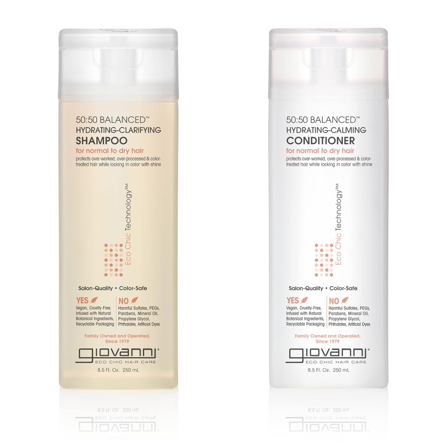 Giovanni 50:50 Shampoo & Conditioner Set - Damage Repair for Luscious Hair