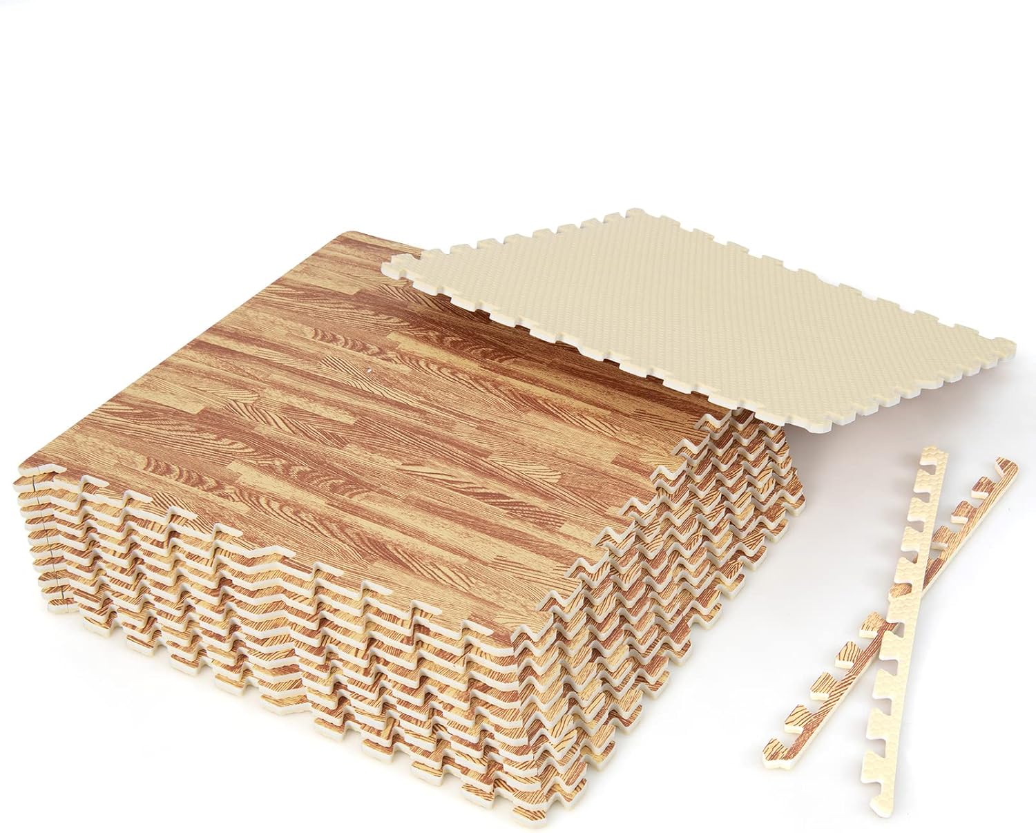 Tangkula 12 Tiles Foam Flooring Mats for Home Gym and Play