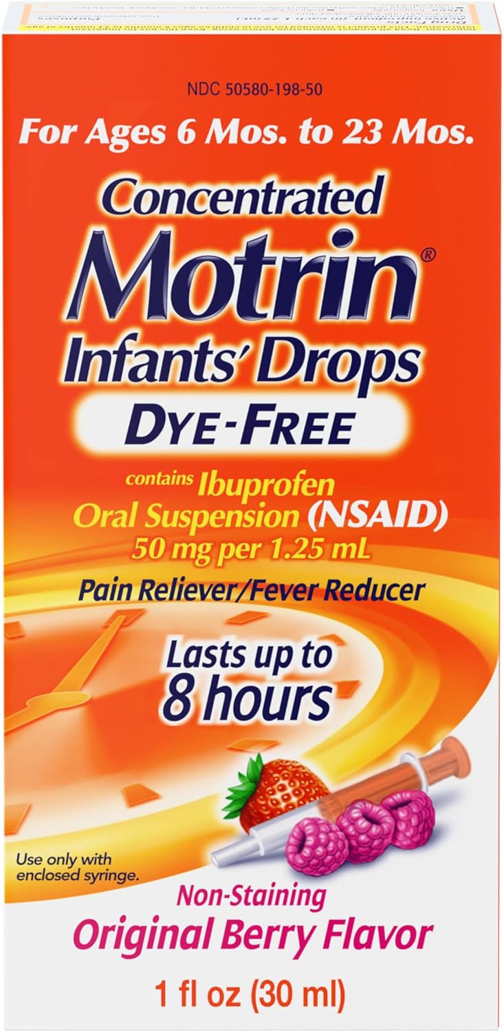 Motrin Infant Fever Reducer & Pain Reliever, Berry Flavor