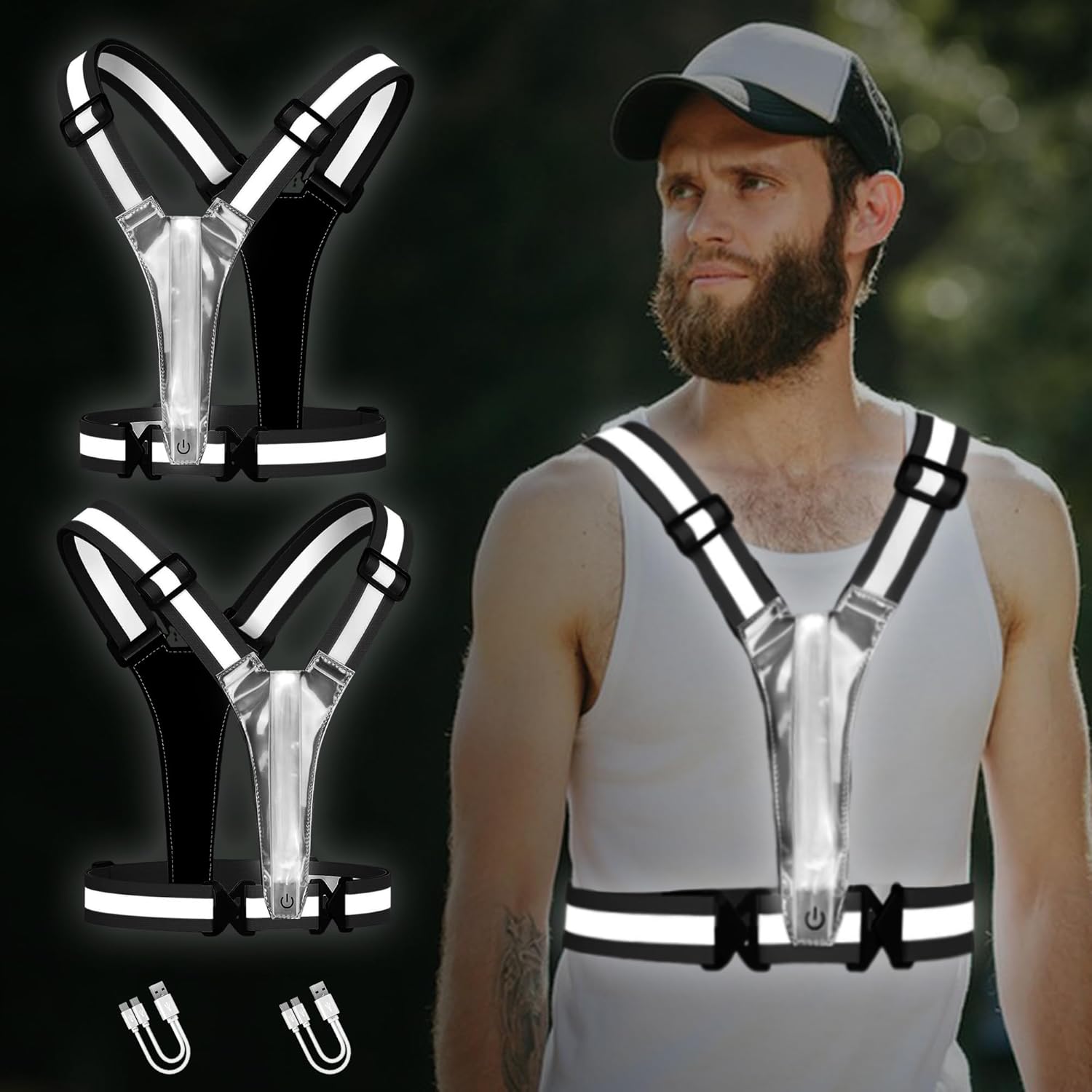 AXsinr LED Reflective Vest: Stay Safe at Night!
