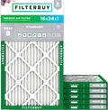 16x24x1 Air Filter MERV 8 Essential Dust & Allergy Defense - 6-Pack