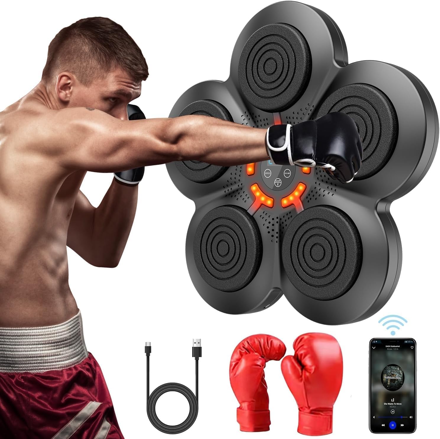 Wall Mounted Bluetooth Music Boxing Trainer