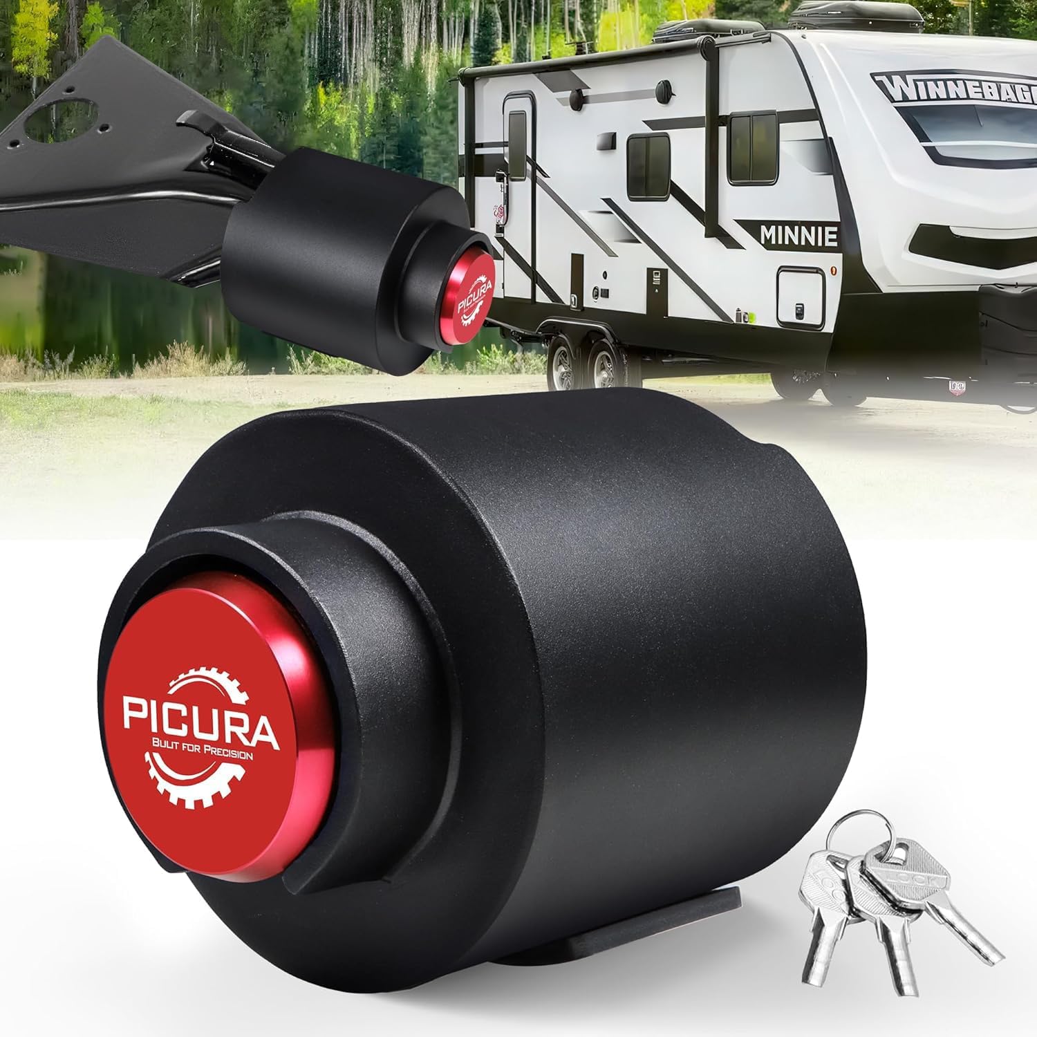 2025 Upgraded Trailer Hitch Locks for 2 5/16 Inch Couplers