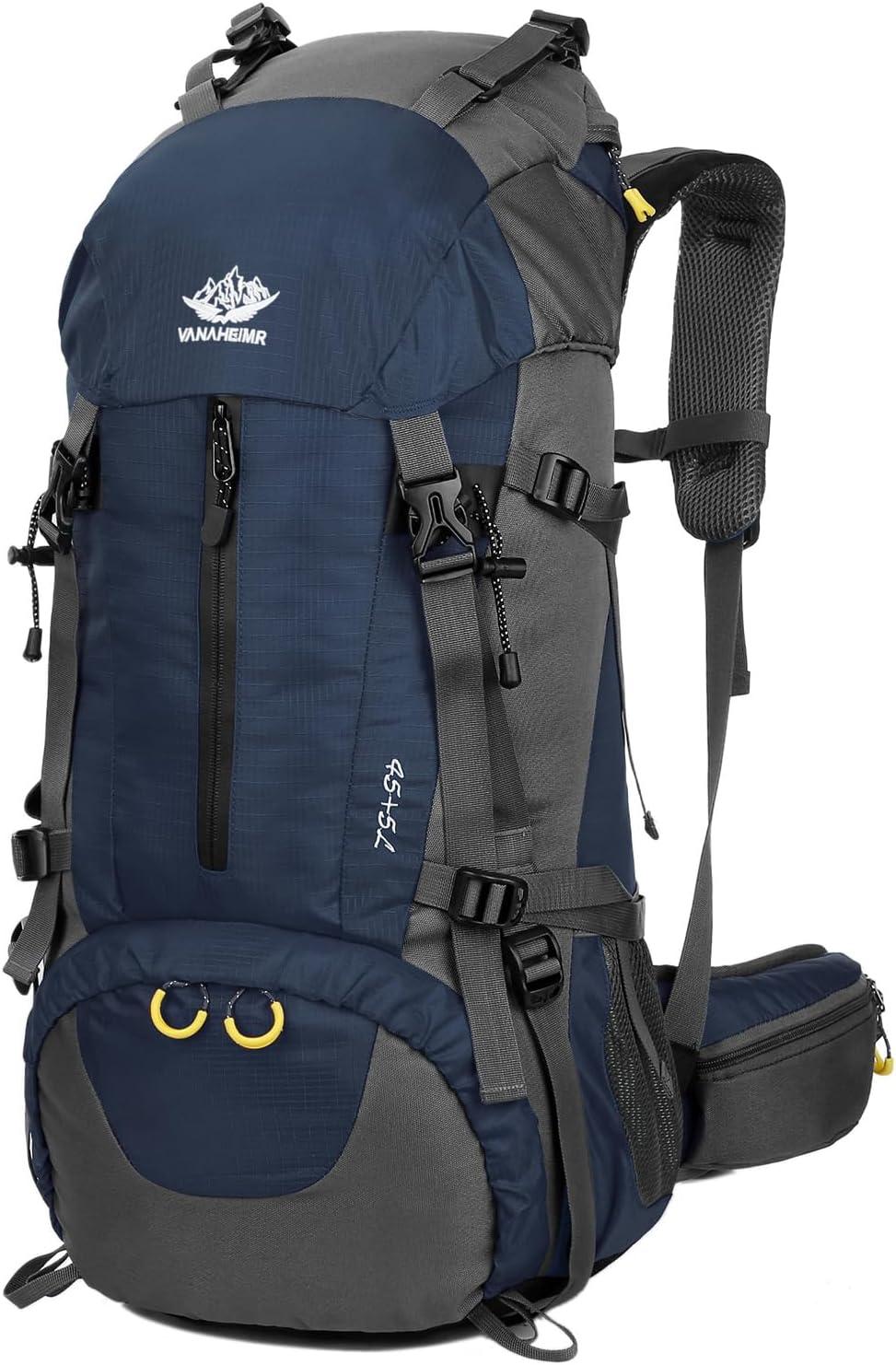 WoneNice 50L Waterproof Hiking Backpack - Rain Cover Included