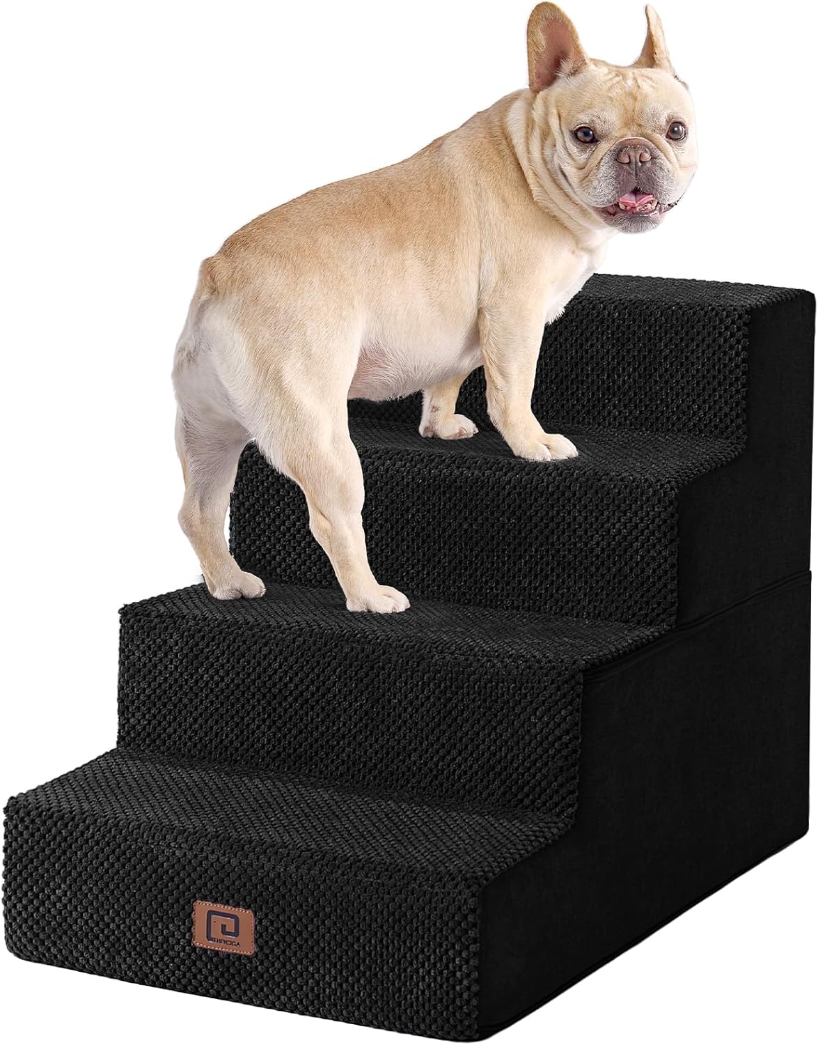 EHEYCIGA Dog Stairs for Bed 18in H 4-Step Pet Steps