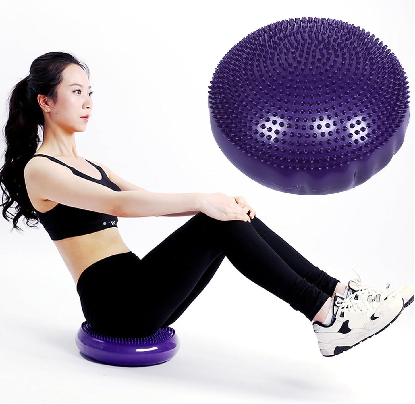 Improve Posture with Purple Wobble Cushion - ANKROYU