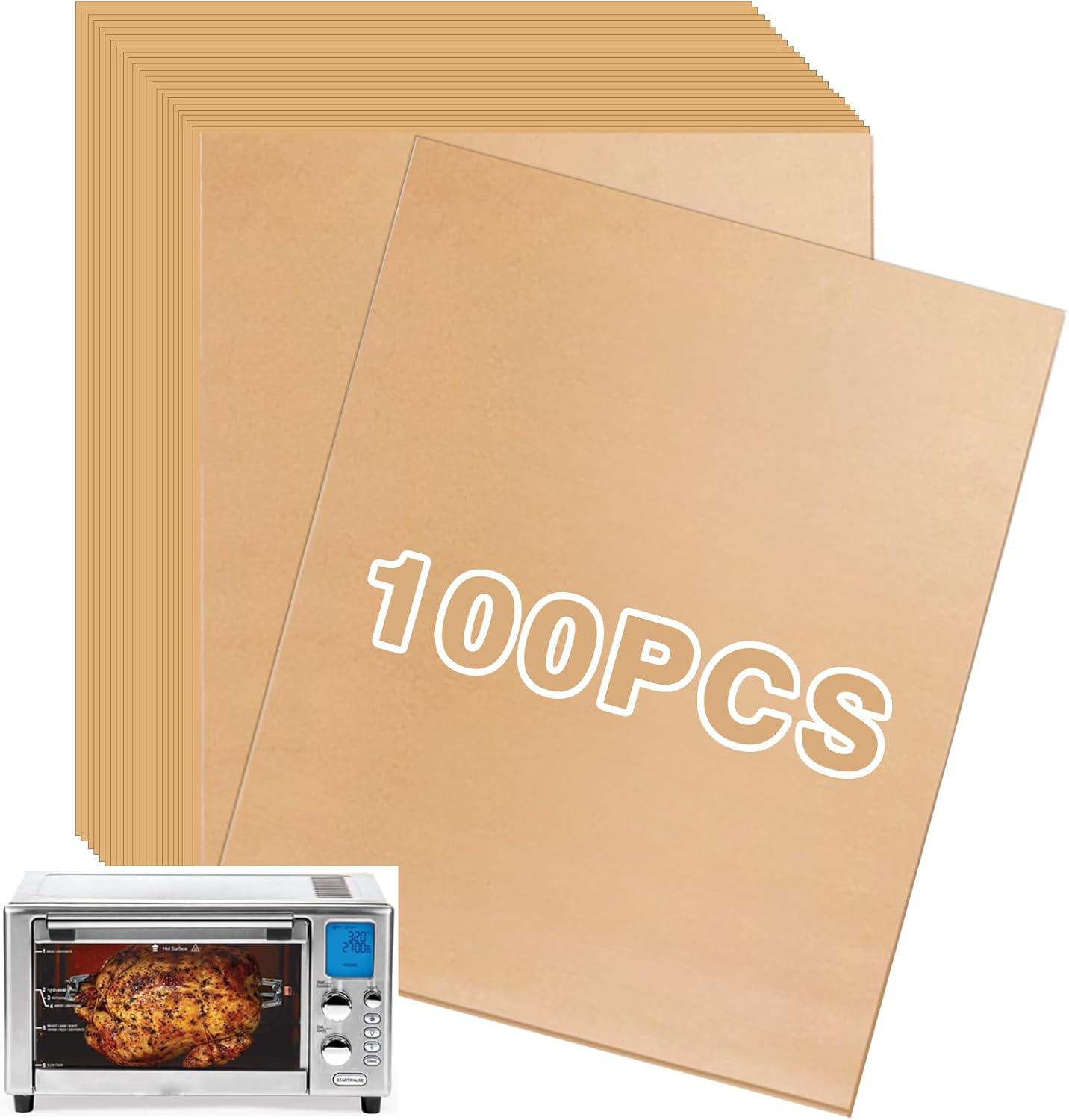 100 Unbleached Air Fryer Liners for Emeril 360