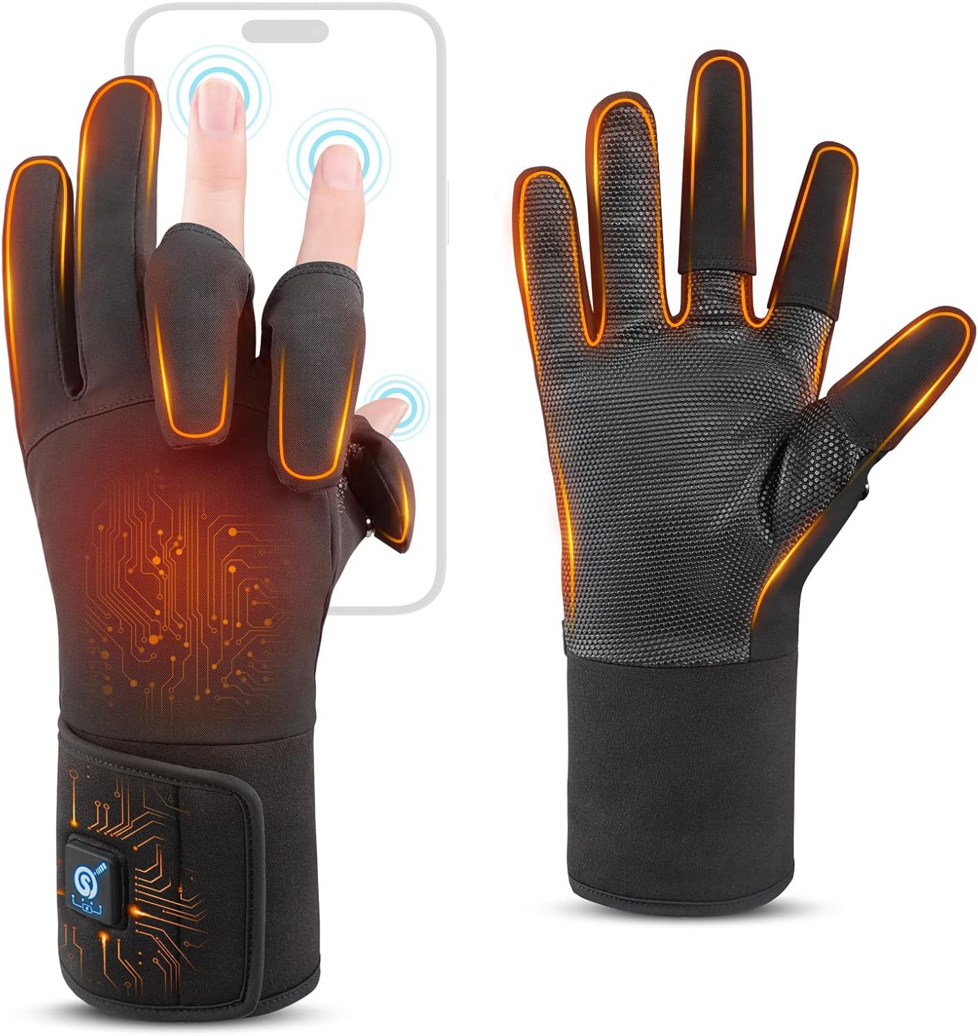 Waterproof Heated Winter Gloves - Stay Warm All Day!