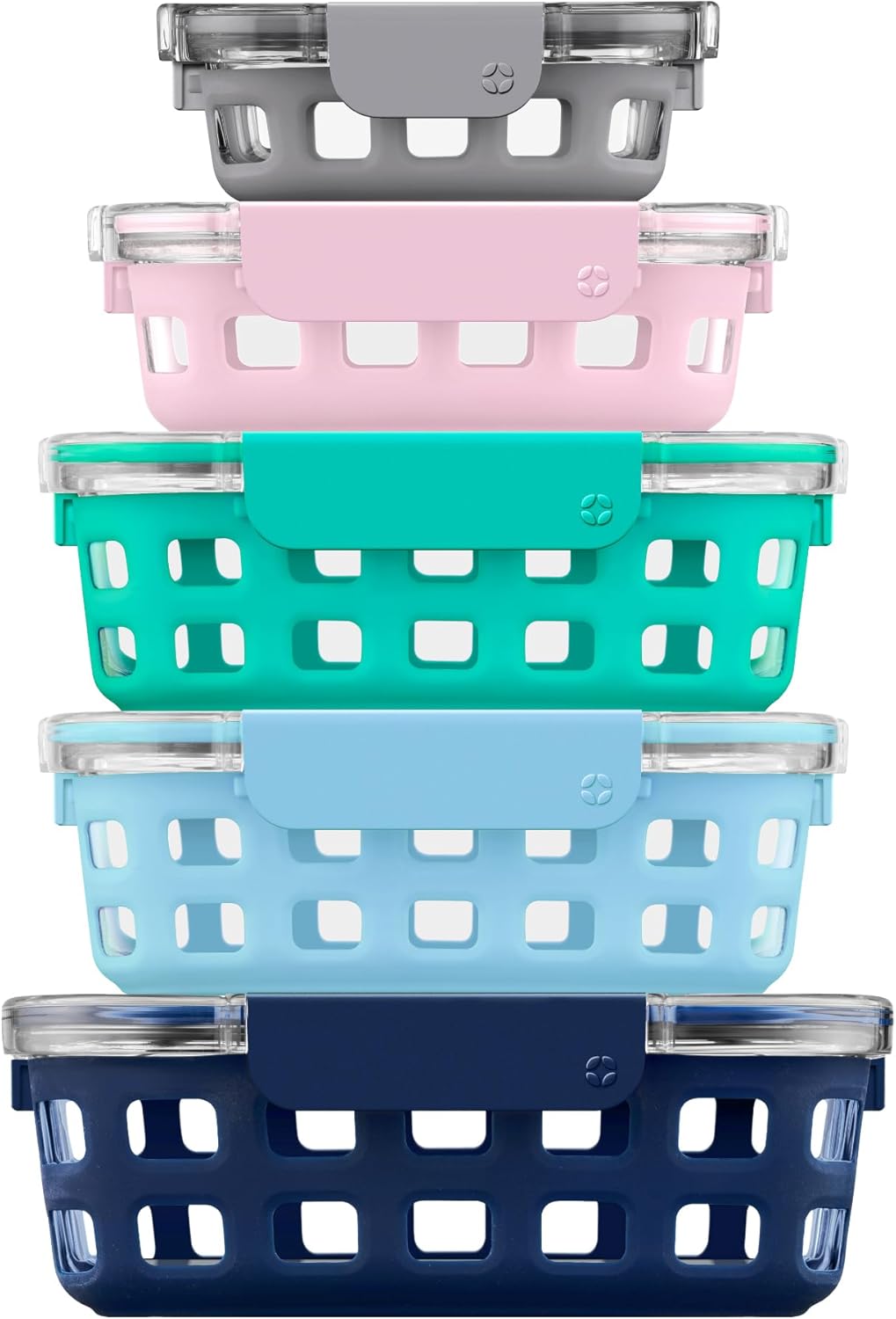 Ello Duraglass Meal Prep Sets for Leak-Proof Food Storage