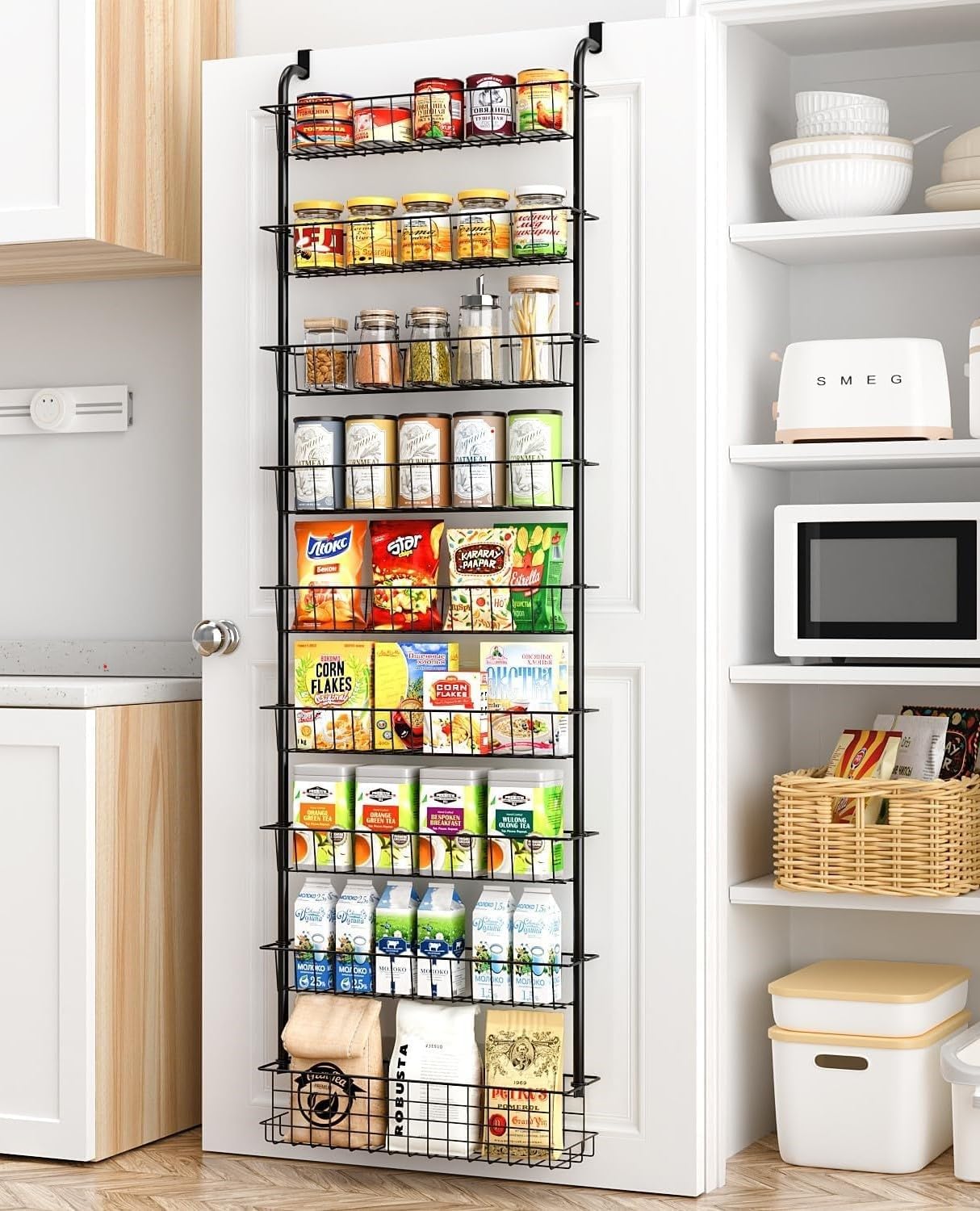 Over The Door Pantry Organizer Spice Rack for Maximum Storage