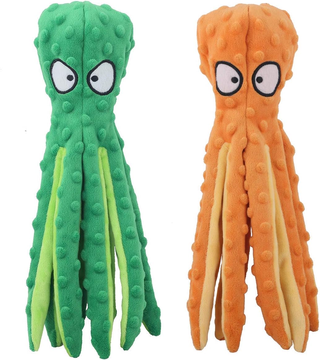 Octopus Squeaky Toys - Durable Teething Fun for Dogs