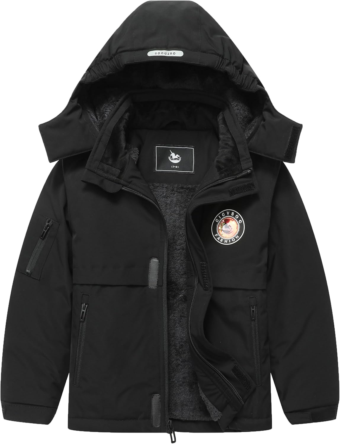 Kids' Hooded Snow Jacket - Stay Warm & Cozy!