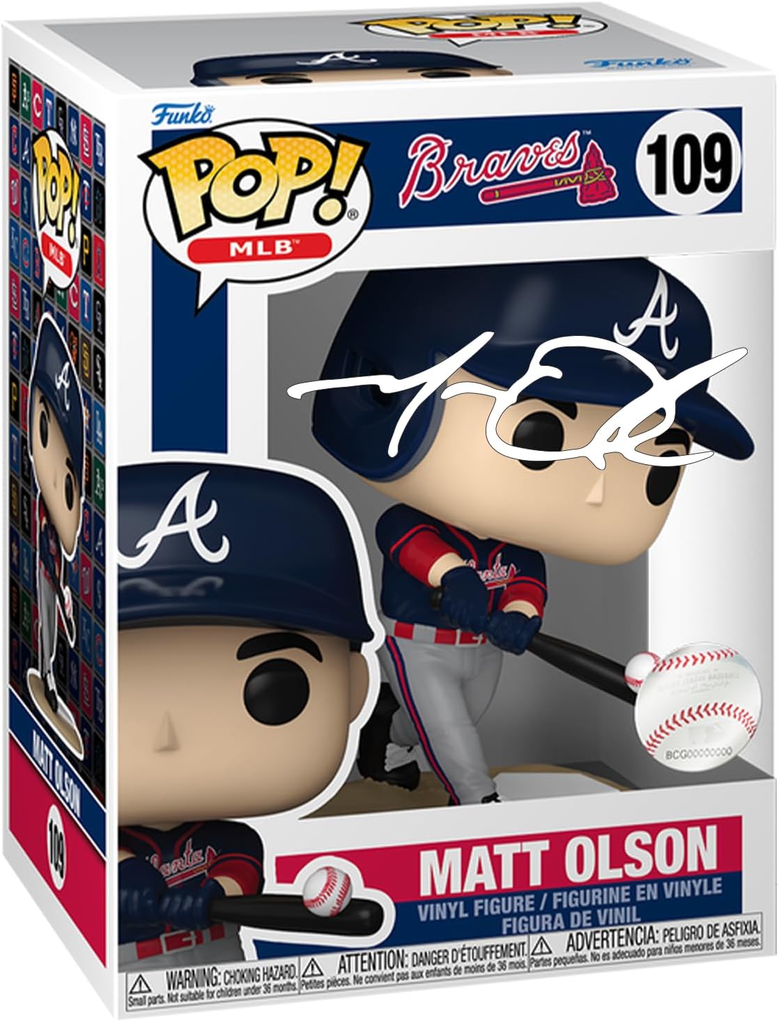 Matt Olson Facsimile Signed Funko POP! Baseball Figurine
