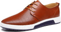 Men's Breathable Oxford Sneakers - Cushioned Comfort for Work
