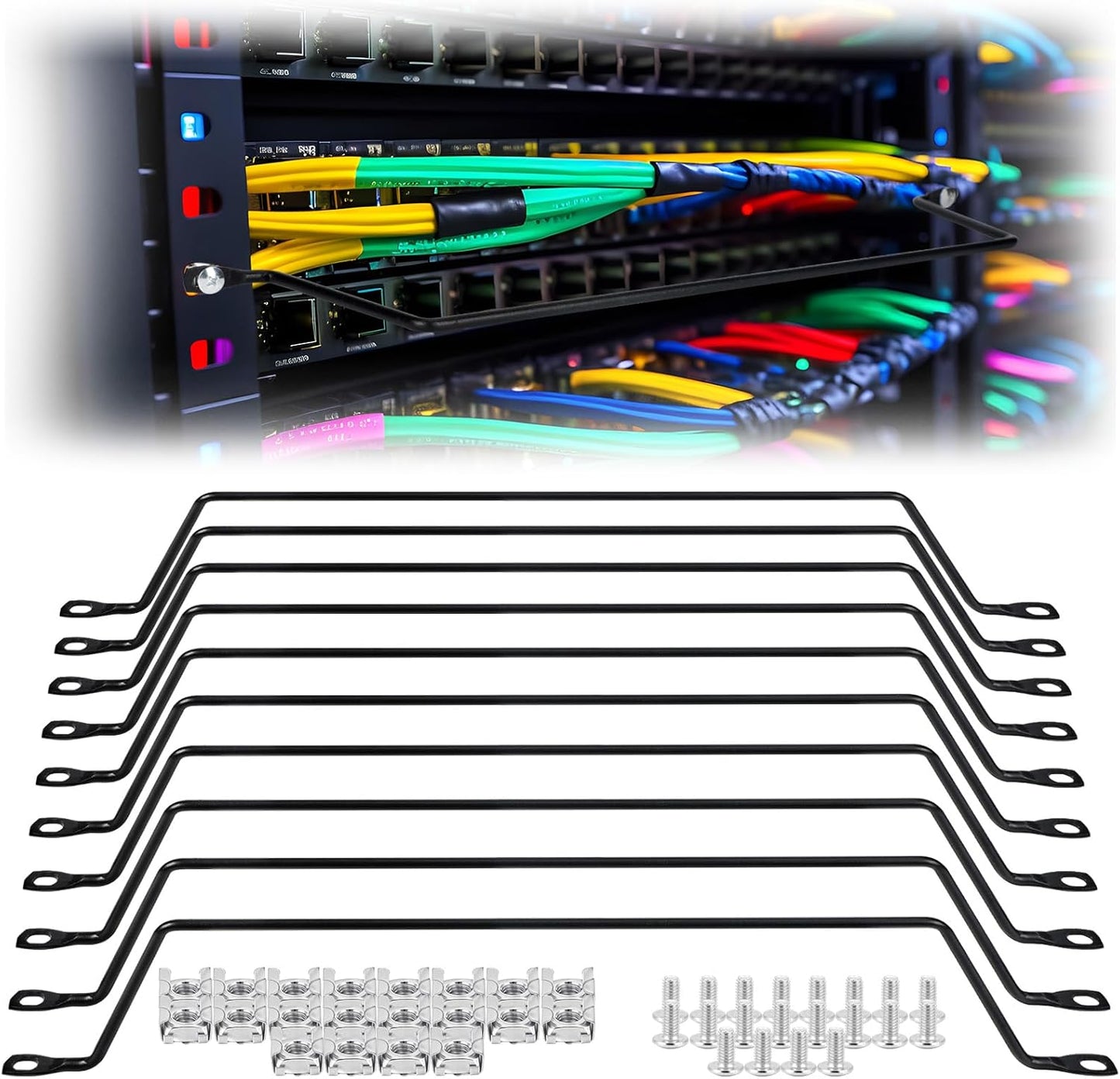 Zonon Cable Lacing Bars for Efficient Rack Cable Management