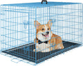 Large Dog Crate Kennel 36 in Metal Double-Door - Portable Foldable