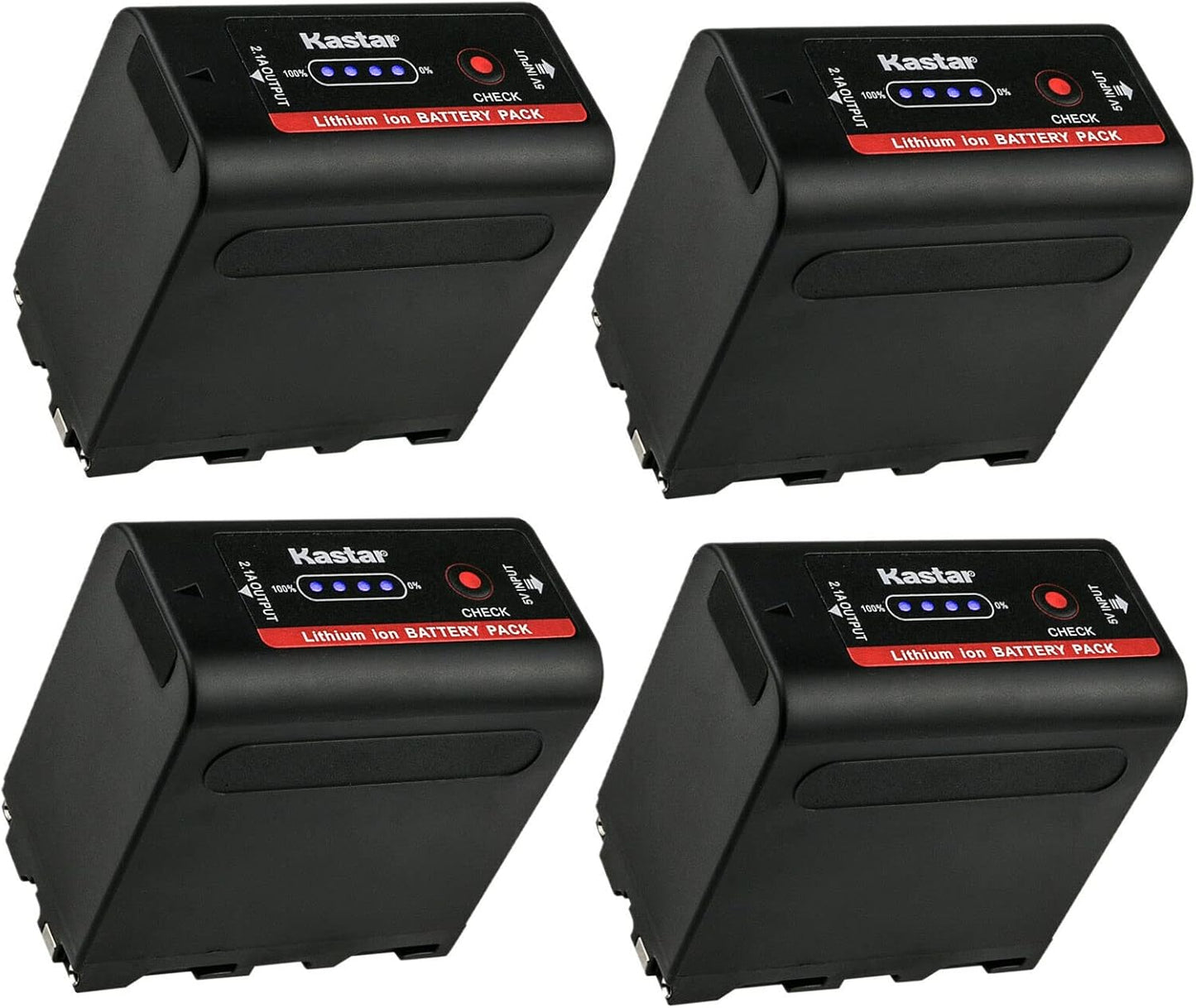 Kastar Magic NP-F980Exp Battery 4-Pack for MVC-FD Series Cameras