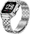 SUPLINK Stainless Steel Case and Band for Fitbit Versa Series - Rugged