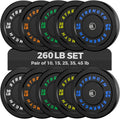 Olympic Rubber Bumper Weight Set - Precise, Durable Plates for Home