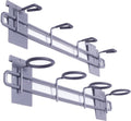 Crownwall Slatwall Steel Fishing Rod Holder - Secure 4-Rod Storage