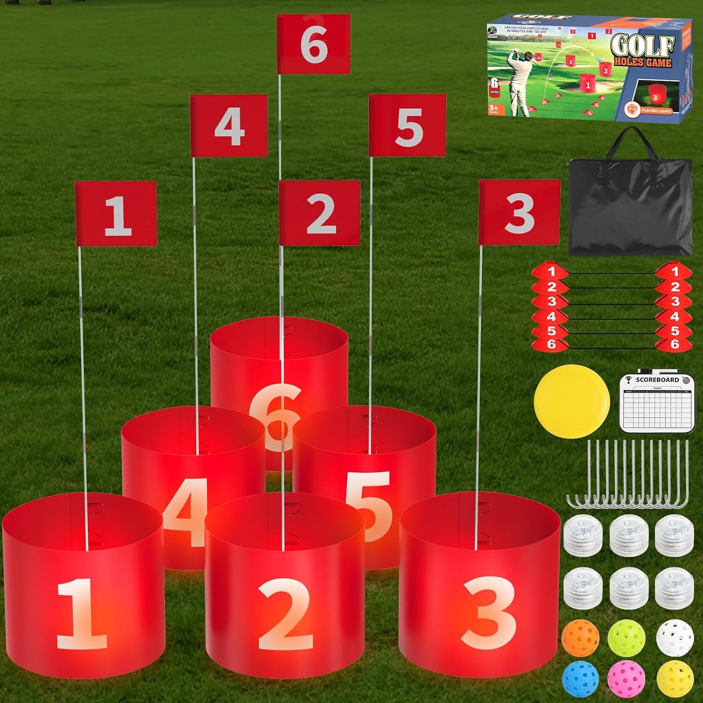 LED Golf Yard Game Set for Fun Outdoors!