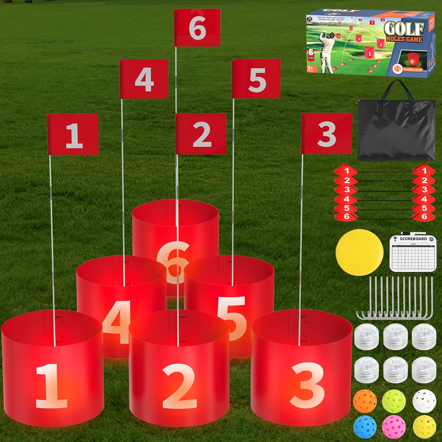 LED Golf Yard Game Set for Fun Outdoors!