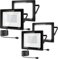4Pack LED Flood Light Outdoor 100W 11000lm - Bright Daylight Security