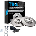 TRQ Front Premium Posi Ceramic Brake Pad & Rotor Kit for Infiniti