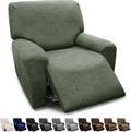 Recliner Chair Covers 4-Piece Set for XL Recliners Army Green