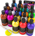 Metallic Acrylic Paint Set 20 Colors 250ml - Large Craft Tubes