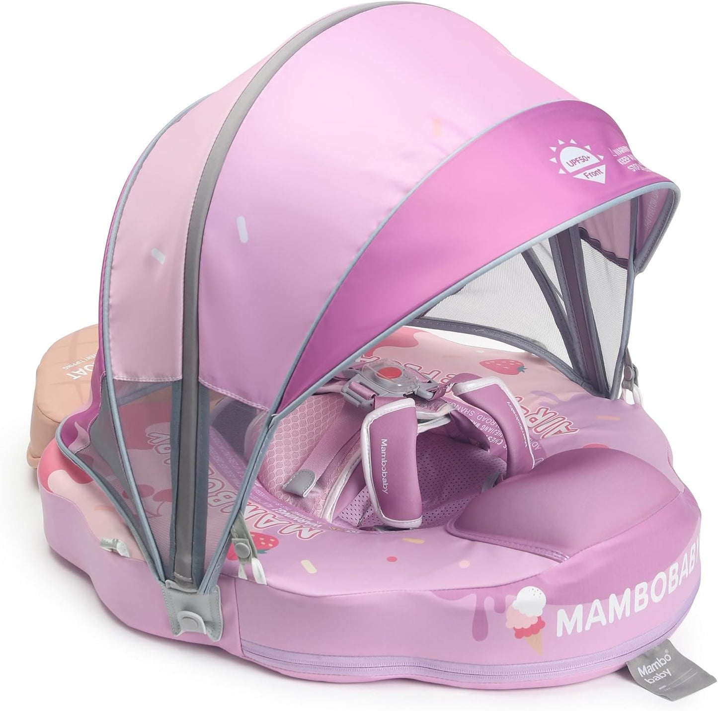 Mambobaby Float Add Tail Baby Swim Float with Canopy Upgrade