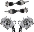 TRQ Front Drivetrain Kit CV Axle Shaft Assembly for F-150