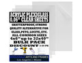 Clear 0.06 in Plexiglass Sheets 14x18 - 3 Pack Replacement for Glass