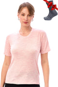Merino Wool T Shirt Women - Lightweight Merino Base Layer Tee USA