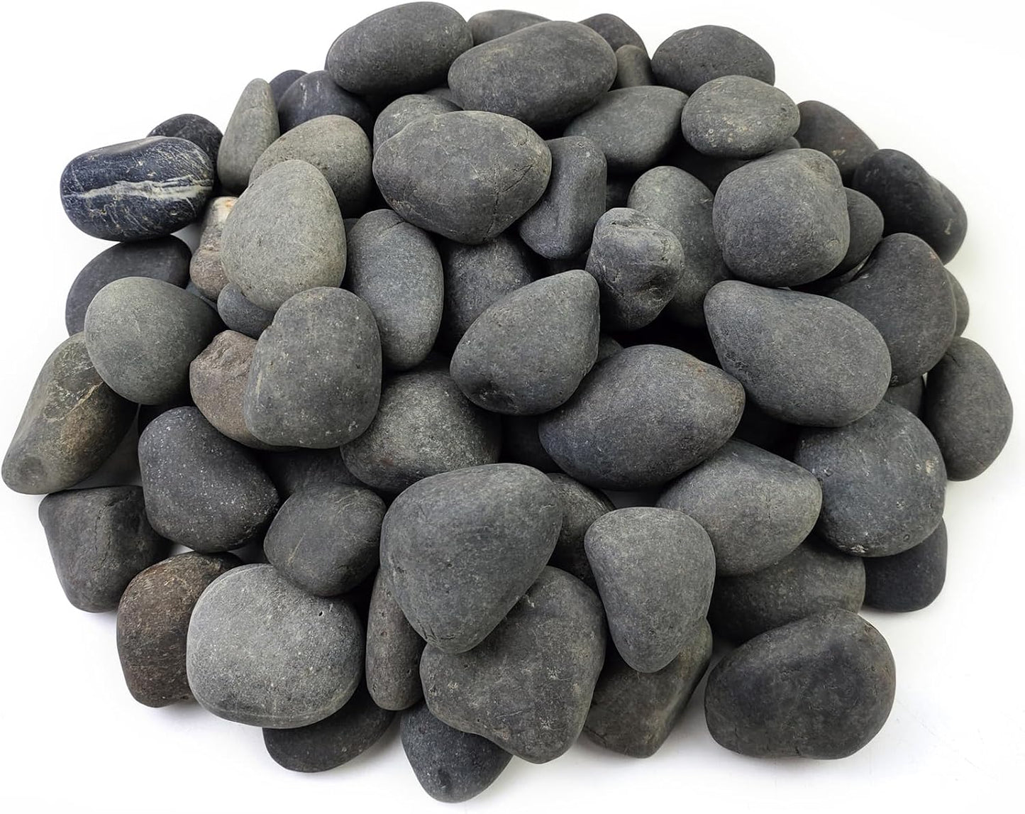 20 lbs Natural Unpolished Black Rocks for Outdoor Landscaping