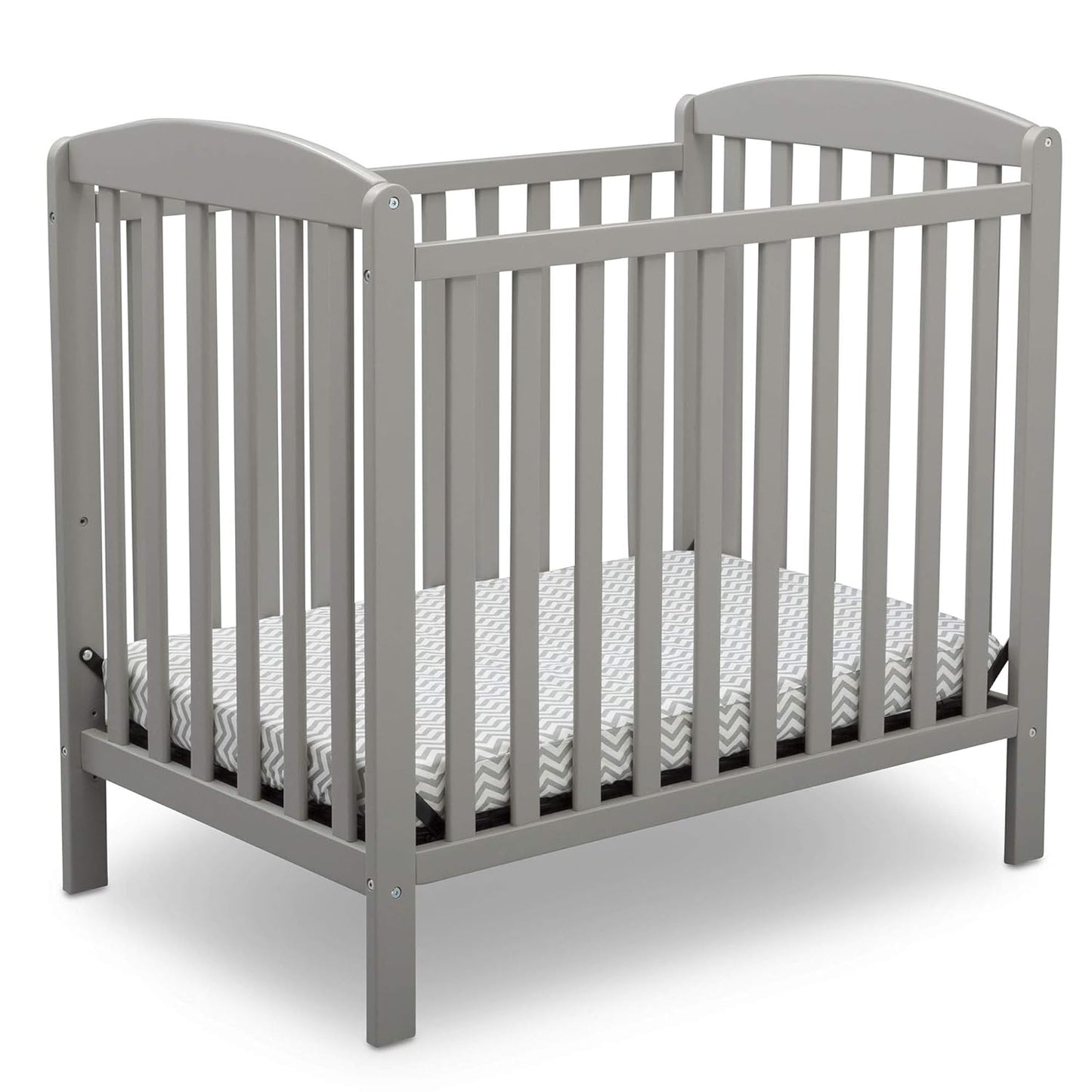 Delta Children Emery Mini Convertible Baby Crib with Mattress