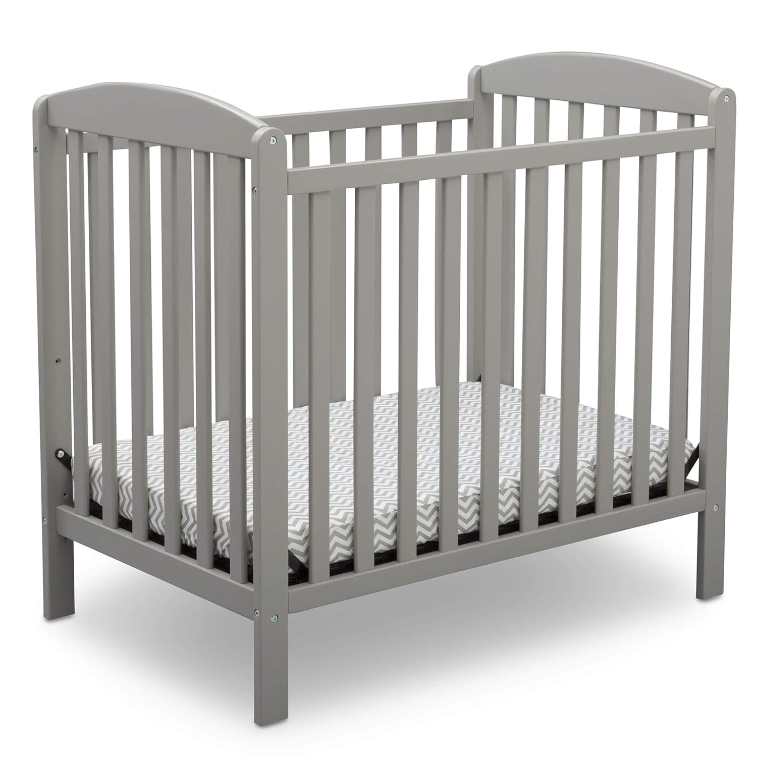 Delta Children Emery Mini Convertible Baby Crib with Mattress