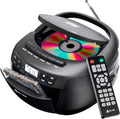 KLIM CD + Cassette Tape Player Boombox - Versatile Stereo Music Player