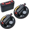 8in Heavy Duty Glass Suction Cups with Pressure Gauge for Lifting